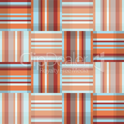 Abstract geometric seamless pattern. Square stripe fabric texture