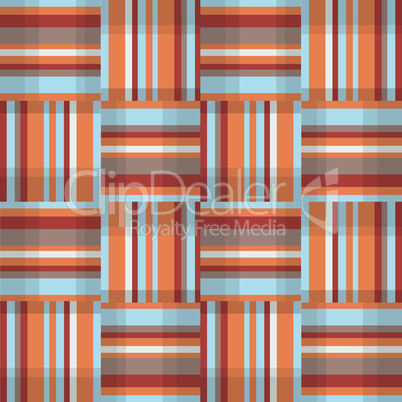 Abstract geometric seamless pattern. Square stripe fabric texture