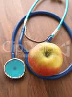 Healthcare concept with fresh organic fruits