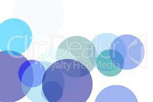 Abstract blue circles illustration background