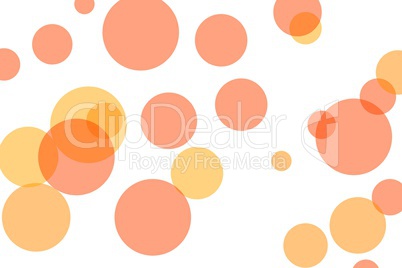 Abstract orange circles illustration background