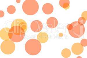 Abstract orange circles illustration background