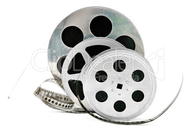 Film strip isolated on white background.