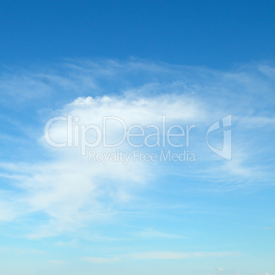 Light clouds against the blue sky.