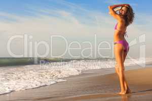 Beautiful Bikini Woman At Beach