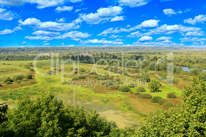 natural landscape from a bird's-eye view