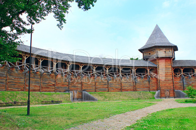 Baturyn Citadel. Ancient Slavonic architecture of fortress