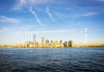 New York skyline in a bright day