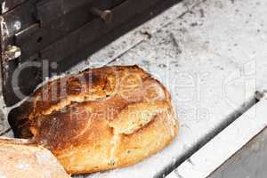 Homemade rustic bread.