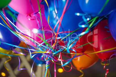 helium colorful decorated balloons for happy celebrations party