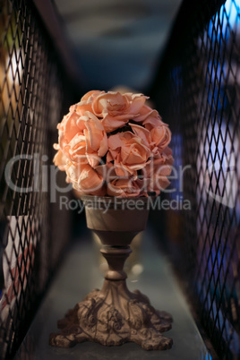 Bouquet of beautiful spring flowers in interior, close up, for women to Valentine's day