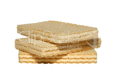 Three square wafers