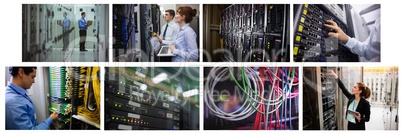 hardware server room collage
