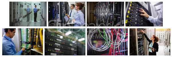 hardware server room collage