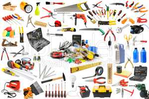 Collection of tools necessary for the repair and maintenance of