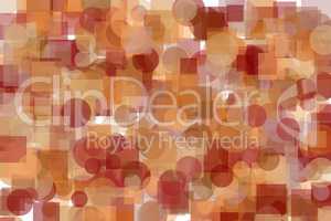 Abstract brown circles squares illustration background