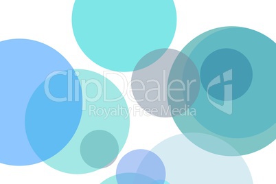 Abstract blue circles illustration background