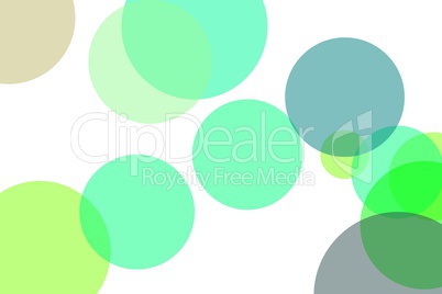 Abstract green circles illustration background