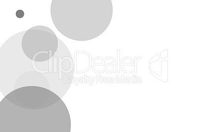 Abstract grey circles illustration background