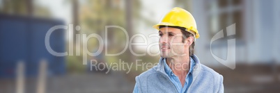 Construction Worker on building site