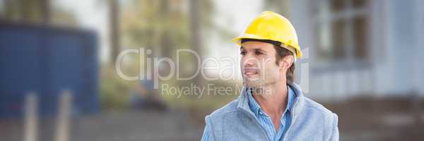 Construction Worker on building site