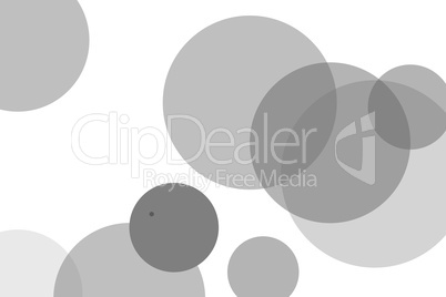 Abstract grey circles illustration background