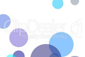 Abstract blue circles illustration background