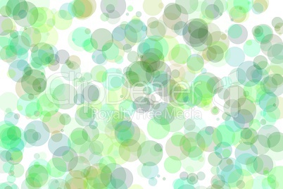 Abstract green circles illustration background