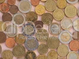 Euro coins, European Union background