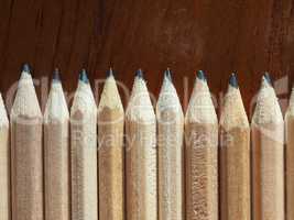 many wood pencils