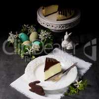 Spring cheese cake with pistachios