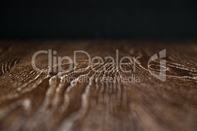 Wooden Background Surface with Narrow Depth of Field Fading to B