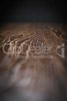 Wooden Background Surface with Narrow Depth of Field Fading to B