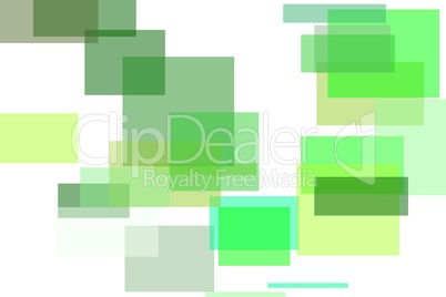 Abstract green rectangles illustration background