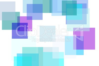 Abstract blue rectangles illustration background