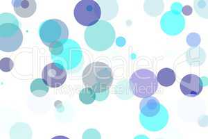 Abstract blue circles illustration background