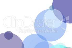 Abstract blue circles illustration background