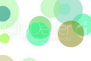 Abstract green circles illustration background