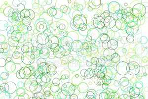 Abstract green circles illustration background