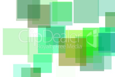 Abstract green squares illustration background