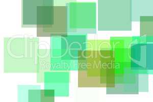 Abstract green squares illustration background