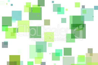 Abstract green squares illustration background