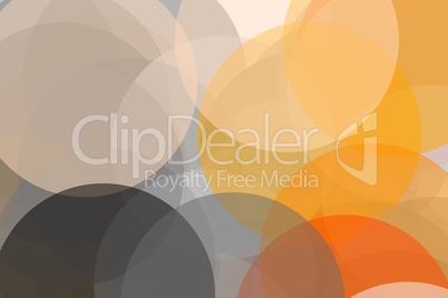 Abstract grey orange circles illustration background