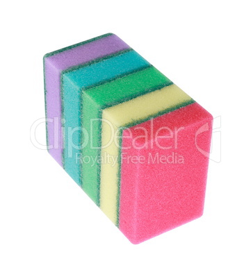 many foam rubber  sponge