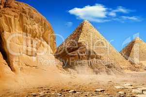 Pyramids in afternoon