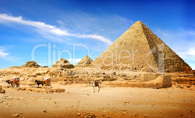 Pyramids in afternoon