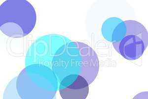 Abstract blue circles illustration background