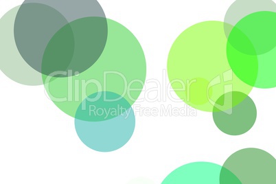 Abstract green circles illustration background