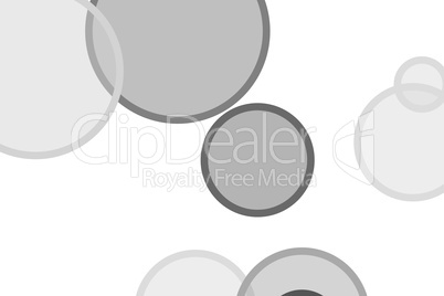 Abstract grey circles illustration background