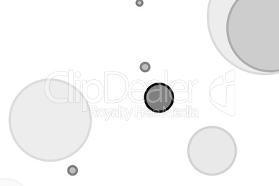 Abstract grey circles illustration background